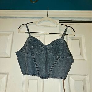 Shein Denim Crop Tank